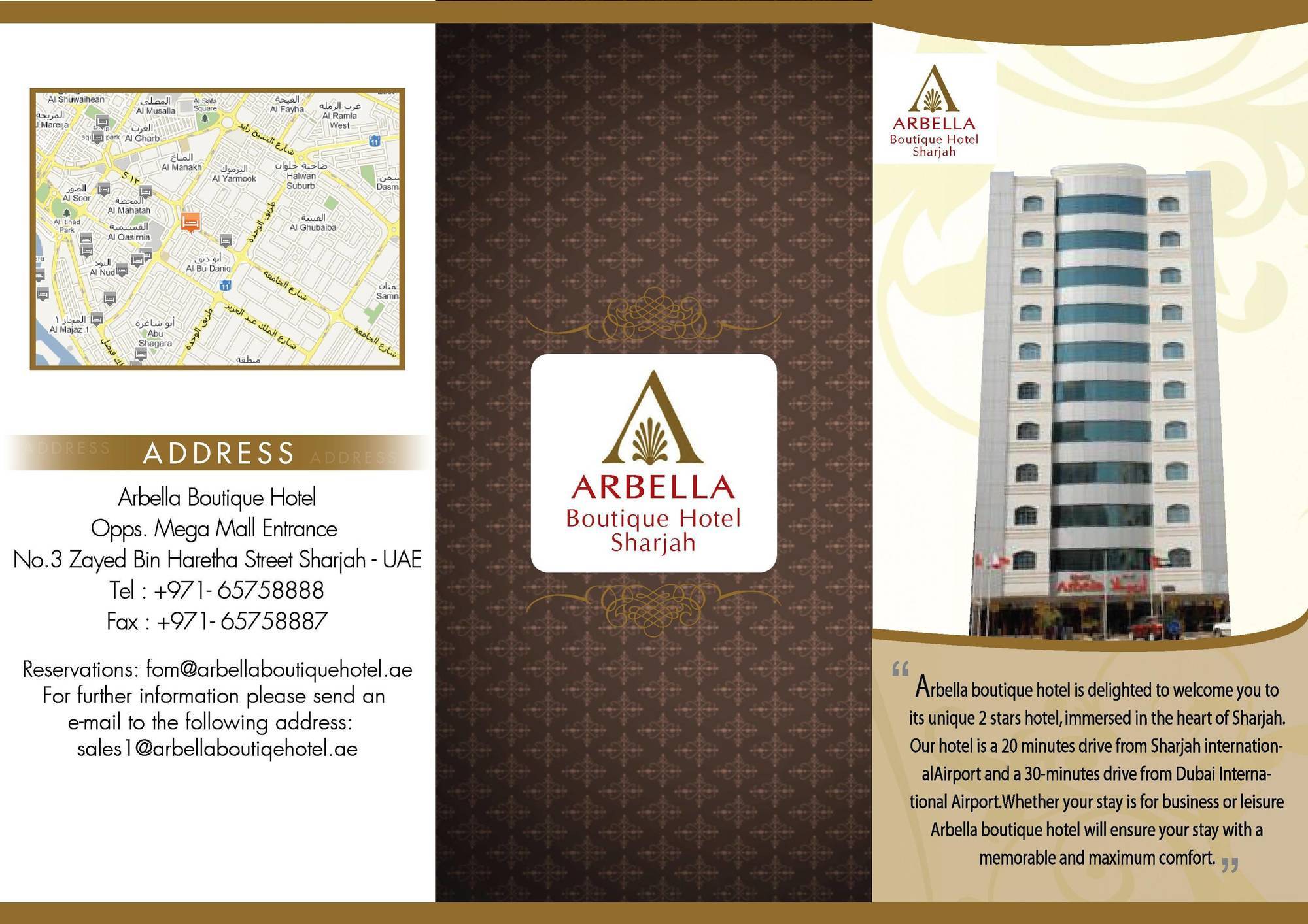 Arbella Boutique Hotel Schardscha Exterior foto